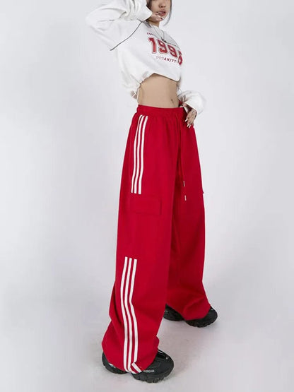 coloradoroommates Bottoms Red / S Streetsmart Oversized Cargo Pants